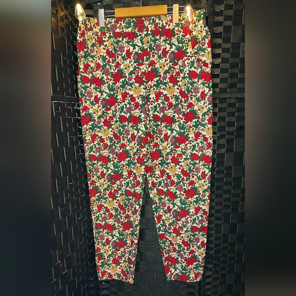Hawberry manitouin island cottage core cotton elastic waist pants with pockets l